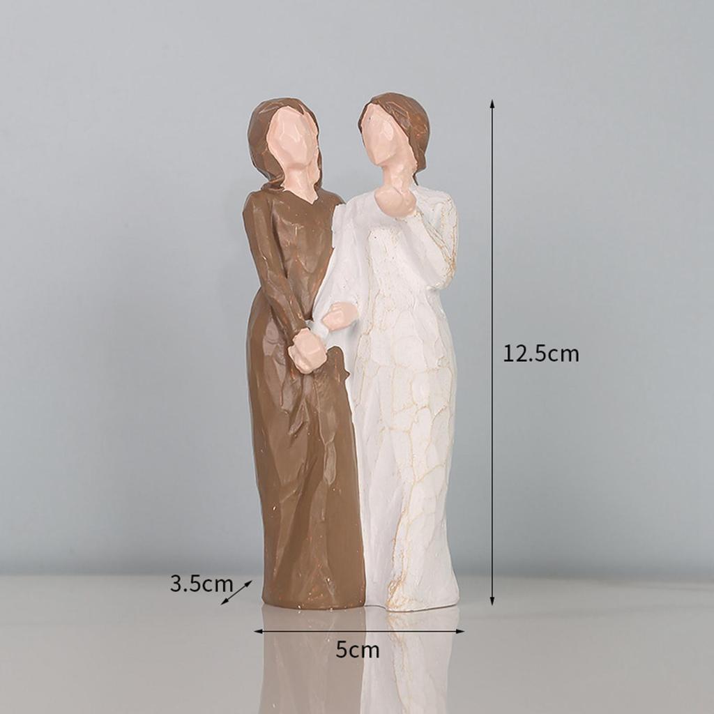 Sister Figurine, Gift for, Women's Collection, Crafts, Table Sculpture As A Centerpiece, Desk, Anniversaries