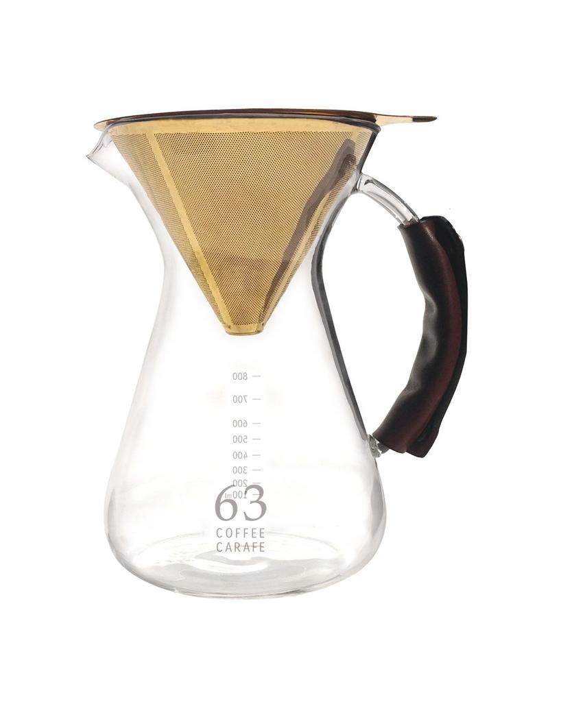 Nankai Tsusho Rokusan Coffee Carafe Clear Size Approximately 12.5 H19.5 0701-011 960ml