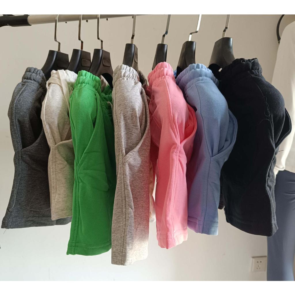Solid Color Men's High-Elastic Cotton Running Shorts