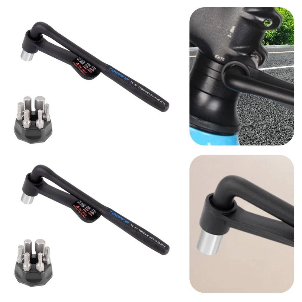 Non Slip Nylon Handle Bicycle Torque Wrench Zinc Zinc Alloy Hexagonal Set Socket Spanner  Road Bike