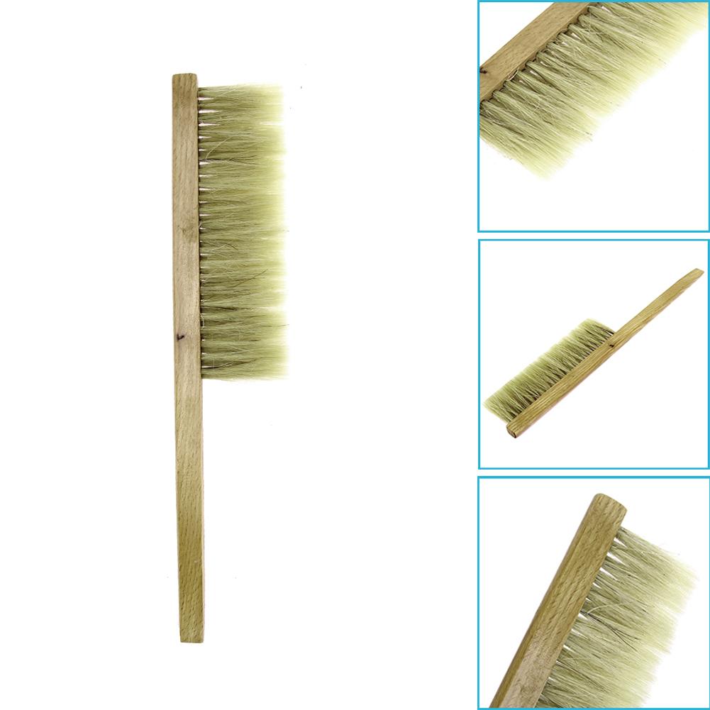 Beehive Brush Tool Smooth Surface Practical Beehive Cleaning Tool Natural Wood Apiculture Wood Bristles for Brushing Bees