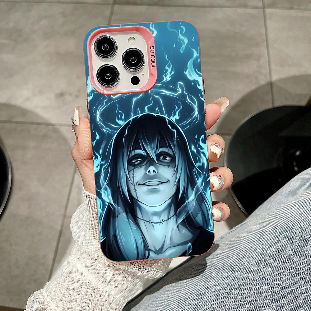 

JJK Mahito Phone Case for iPhone 17 16 15 14 13 12 11 X XR XS Air Pro Max Plus Pink Colorful Silver Cover iPhone 15 Pro
