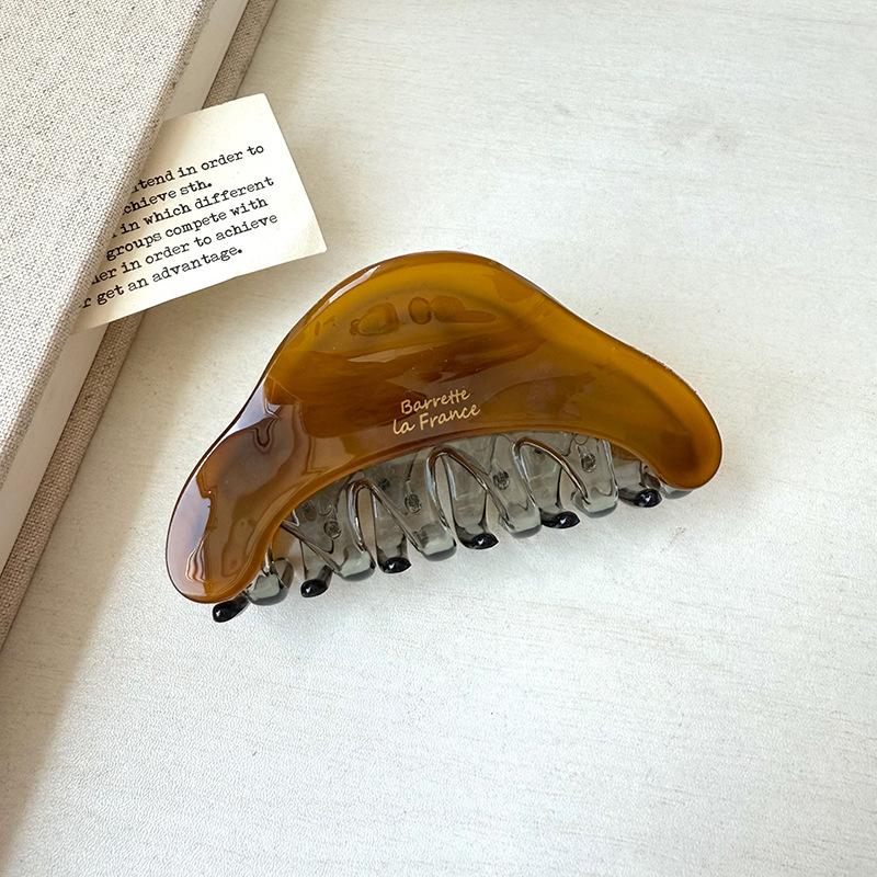 Sweet Color Block Acetate Hair Clip Women's Temperament Hairpins Simple Shark Clip Hair Accessories