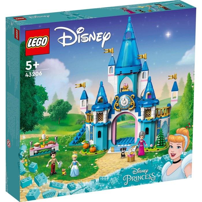 LEGO Disney Princess Cinderella and Prince Charming’s Castle 43206, Multicolor
