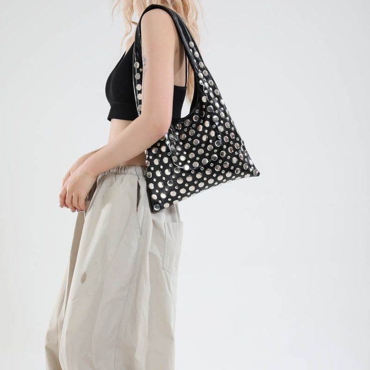 Cross-border Spanish foreign trade single large capacity tail single riveted single shoulder underarm bag