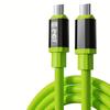 Portable Type C Fast Charge Cable High Power 240W with LED Power Display for IPhone 15 16 17 Pro Samsung S24 Ultra Xiaomi 14