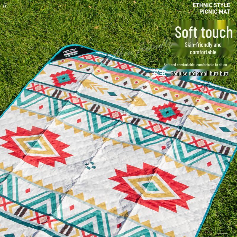 

Ethnic Style Printed Outdoor Picnic Mat 200x200x60cm