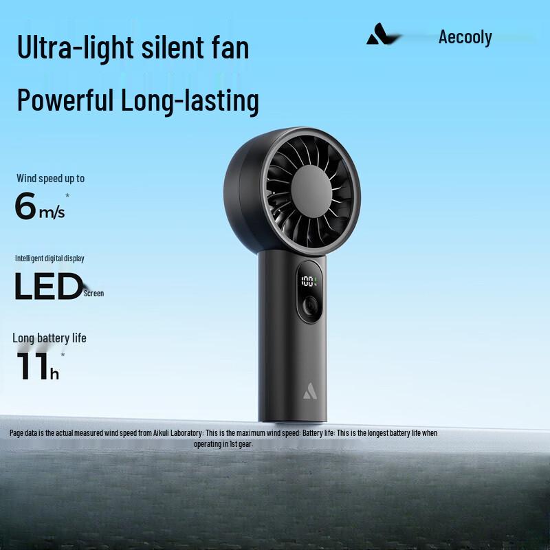 Aecooly Portable 3-in-1 USB Rechargeable Handheld Fan