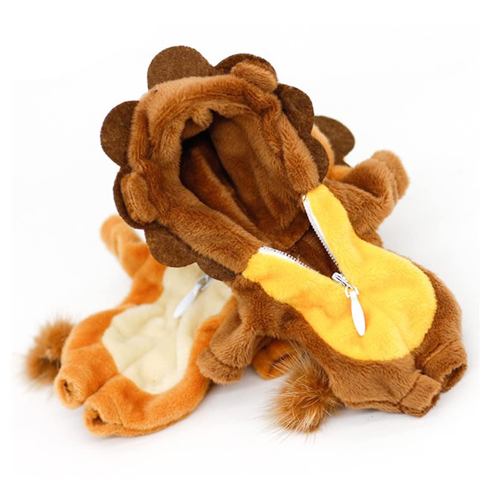 HIGHAWK Obitsu 11 OB11 Size Costume Obitsu Doll 11 Clothes Animal GSC Home Wear Doll Clothes 112bjd Doll Clothes Fluffy 11cm Doll (lion, Light Brown)