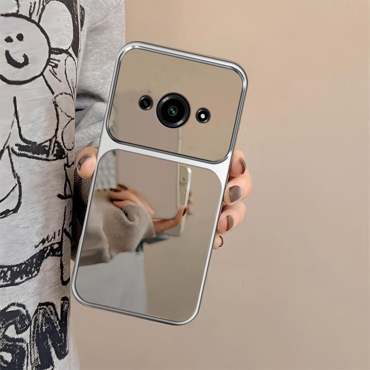 Case for Xiaomi Redmi A3x,A3,POCO C61 Trending Big Window Cover Mirror Phone Casing Redmi A3x