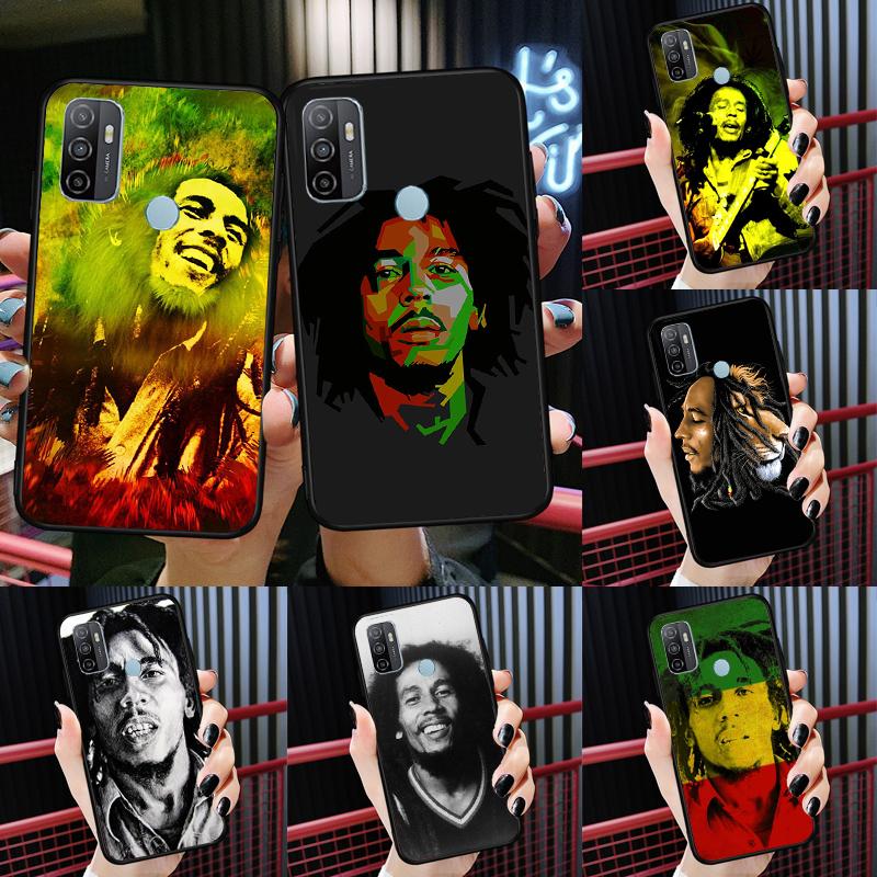 Bob Marley Singer Case For Oppo A54 A74 A94 A54S A57S A15 A16 A17 A52 A72 A76 A96 A58 A78 A98 A77 A5 A9 Cover