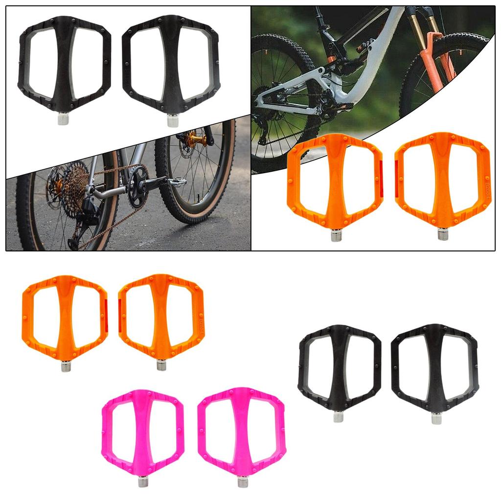 Fahrrad Pedale Ultraleicht Professionell Anti-Rutsch Einfach zu Montieren Hohl Ausgestattet Glattes DU Lager Robust für BMX Fahrrad Pedale