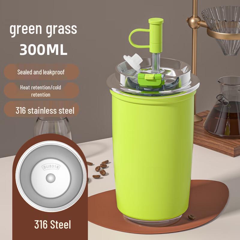 MRSIKEY 316 Stainless Steel Insulated Double-Drink Mug