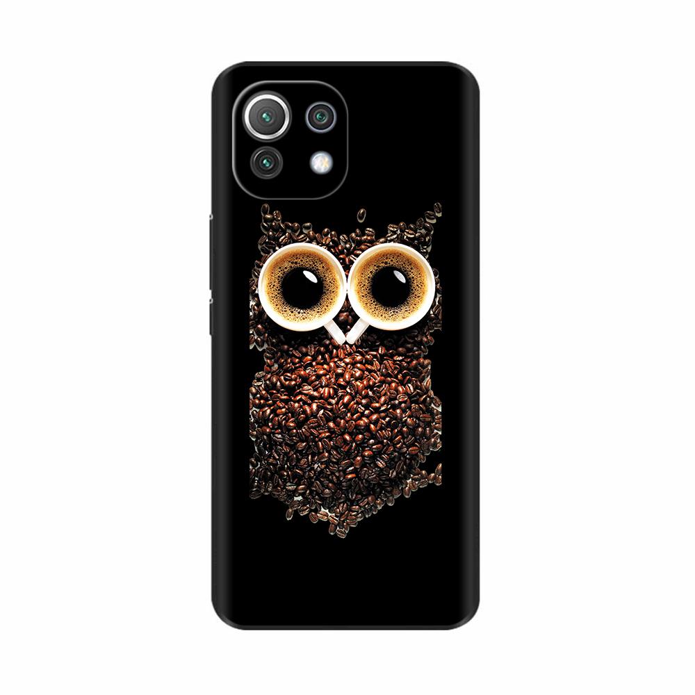 For Xiaomi Mi 11 Lite 5G NE Case Painted Soft Silicon Phone Back Cover For Xiomi Mi 11 Lite Case Mi 11 Lite Mi11 11i Shell Cover