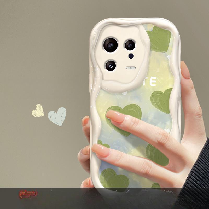 

Подходит для чехла для мобильного телефона Xiaomi 13 Redmi K60/50 Зеленая цепочка любви 11/10s Силиконовый мягкий чехол Note9pro Redmi Note 9 Pro