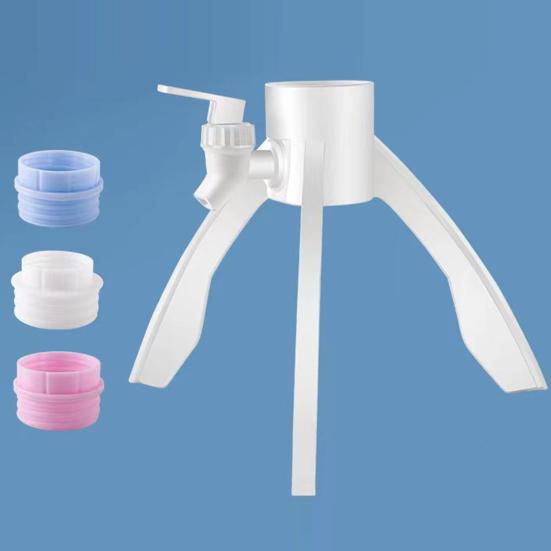 Yousheng 1 Set Water Dispenser Valve Detachable Portable Strong Load-bearing Drinking Bucket Tripod Bracket Home Supplies