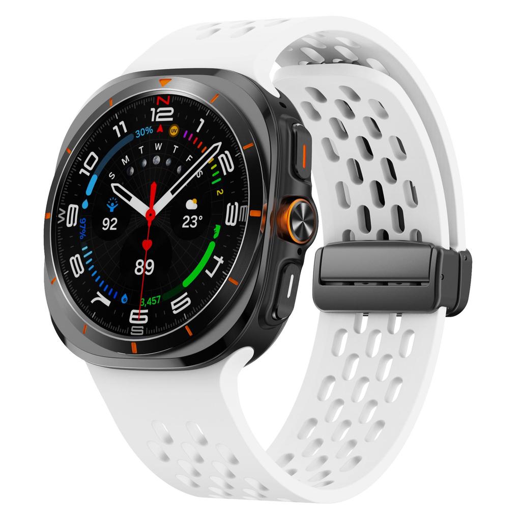 Samsung Ultra Magnetic Buckle Silicone Watch Strap with Foldable Clasp
