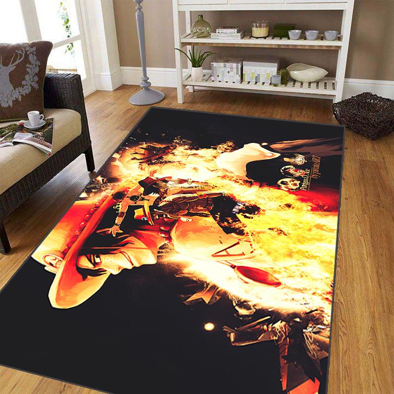 Japanese Anime Carpet for Living Room,Soft Flannel Rug for Bedroom ,Anti-Slip  BATHROOM Mat,  Baby Play Mat,large Aircraft Rug