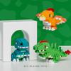 Diamond micro particle dinosaur building block Tyranosaurus rex Serpentosaurus Stegosaurus Pterodactylosaurus Triceratops