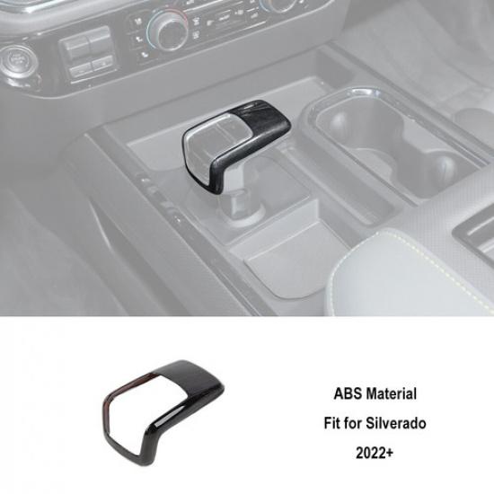 Black Wood Interior Steering Center Console Cover Trim For Chevy Silverado +