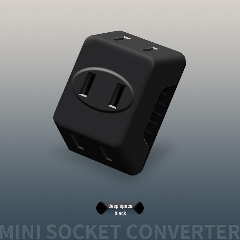 Convenient Multi-Hole 1-to-3 US Standard Plug & Socket Converter
