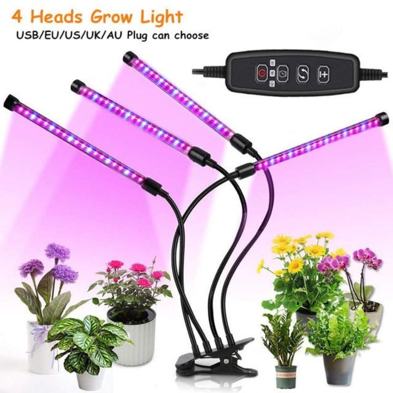 1Pc Full Spectrum LED Phytolamp with USB Timer Table Lamp for Growing Plants Vegetables Flowers Seedlings