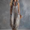 Apricot Leopard Print Hooded Chiffon Jumpsuit - Fashionable Urban Casual Wear