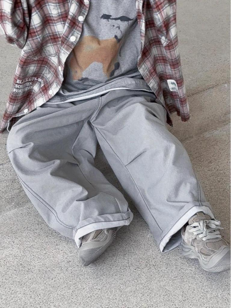 Children's Spring Loose Casual Solid Color Pants