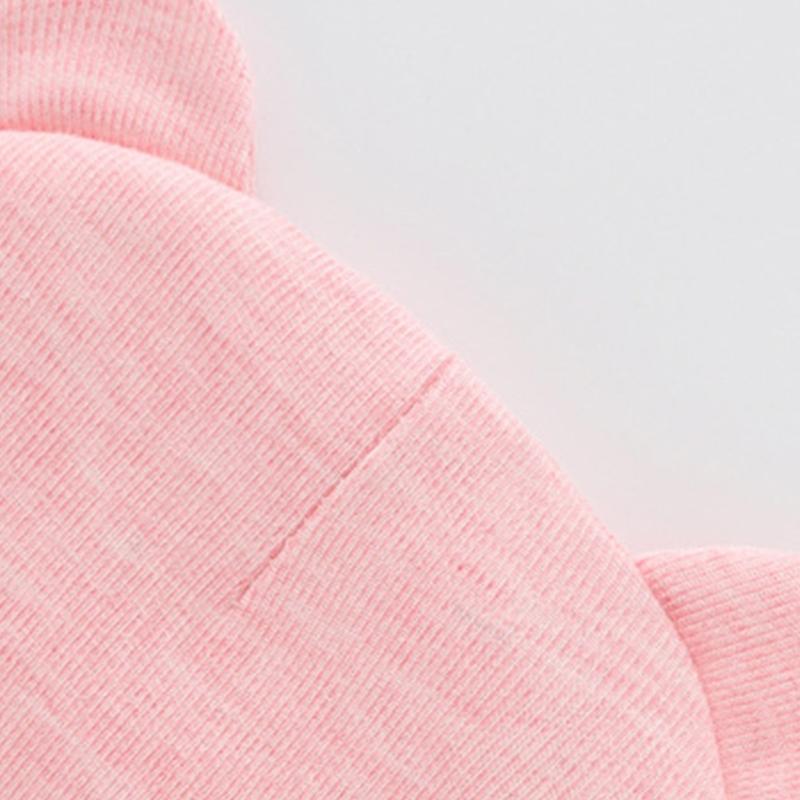 Soft & Breathable Fetal Caps Cotton Bear Ear Baby Hat for Newborns Elastic Hat Lovely Infants Bonnet for 0-6 Months