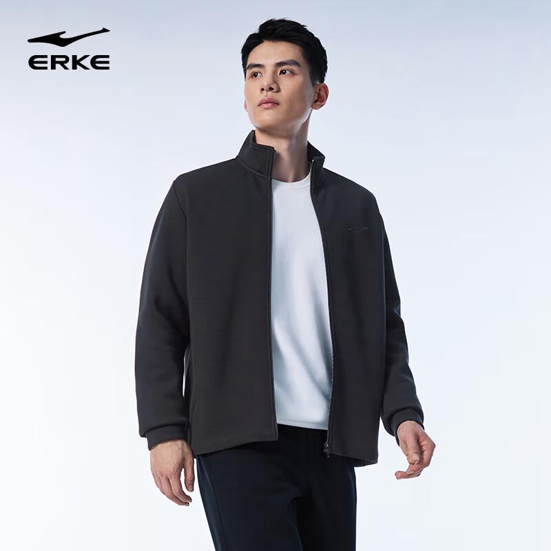 Erke Men's Stand Collar Knit Cardigan Jacket