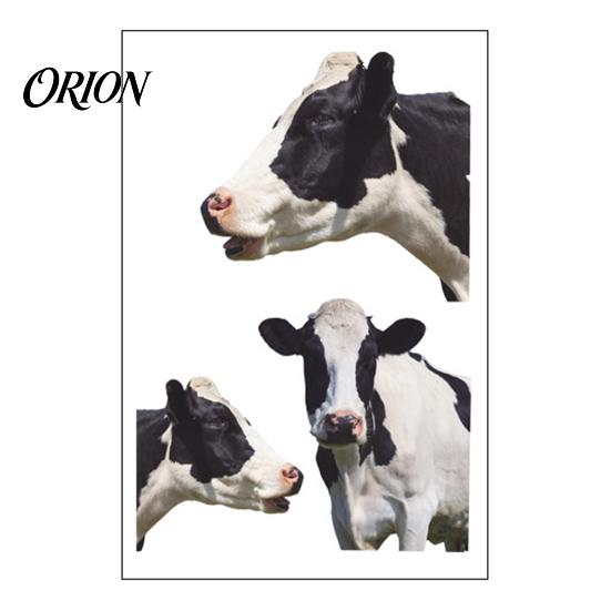 Waterproof PVC Wall Decor for Bathroom Realistic Milk Cow Stickers, Decal,3D Animal Door Decorative Murals Nursery Peel And Stick Art Home Bedroom