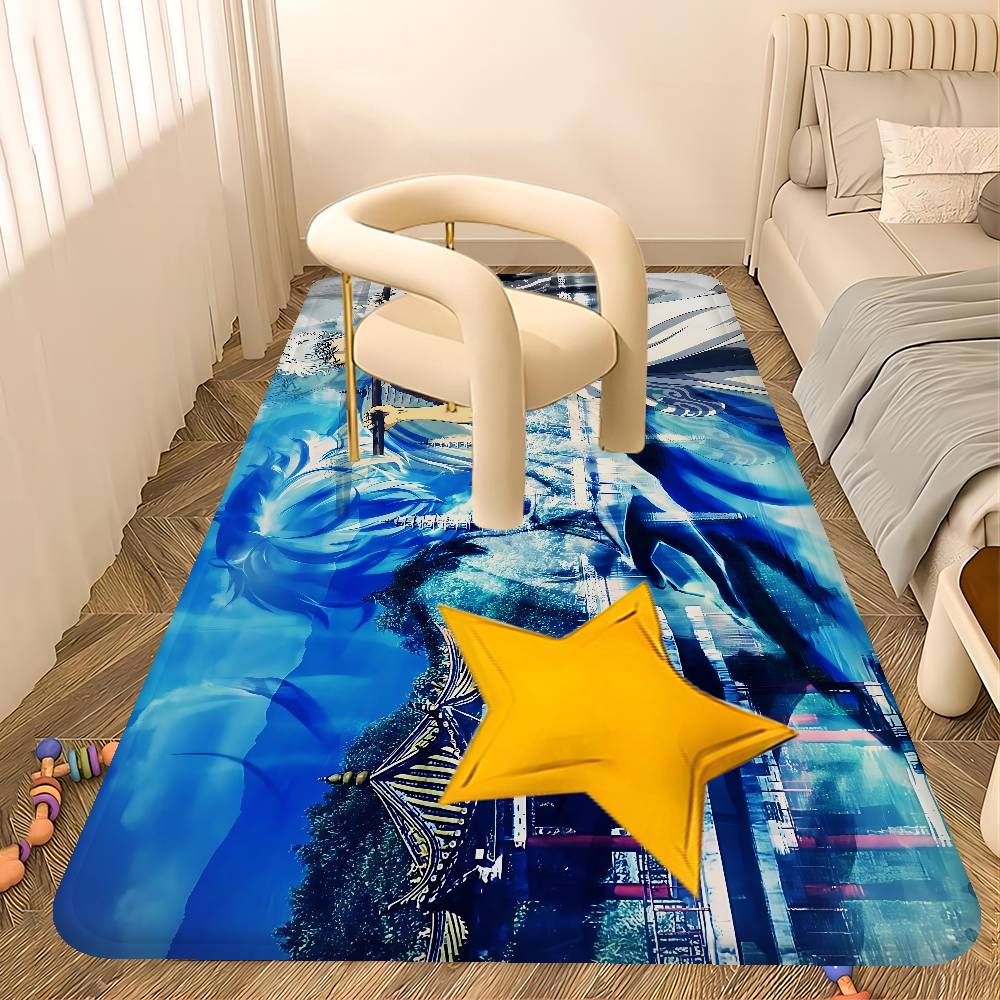 Classic Comedy Anime G-Gintama Floor Mat Rectangle Anti-slip Home Soft Badmat Front Door Indoor Outdoor Mat Hotel Decor Mat