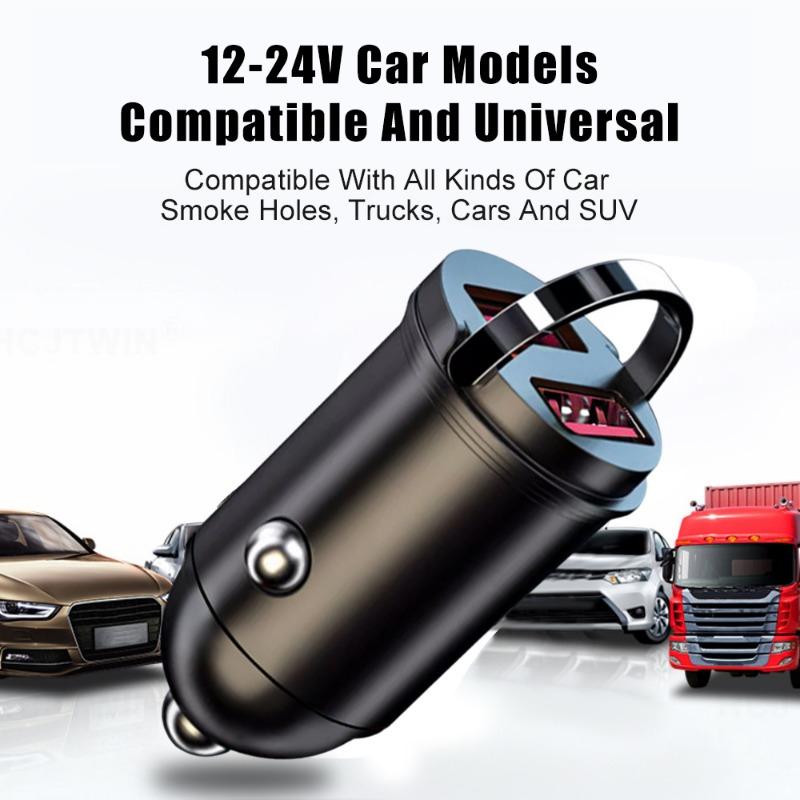 200W Car Charger Dual Ports Fast Charging QC3.0 USB Adapter Car Phone Charger Single Port 100W USB Converter For iPhone Samsun