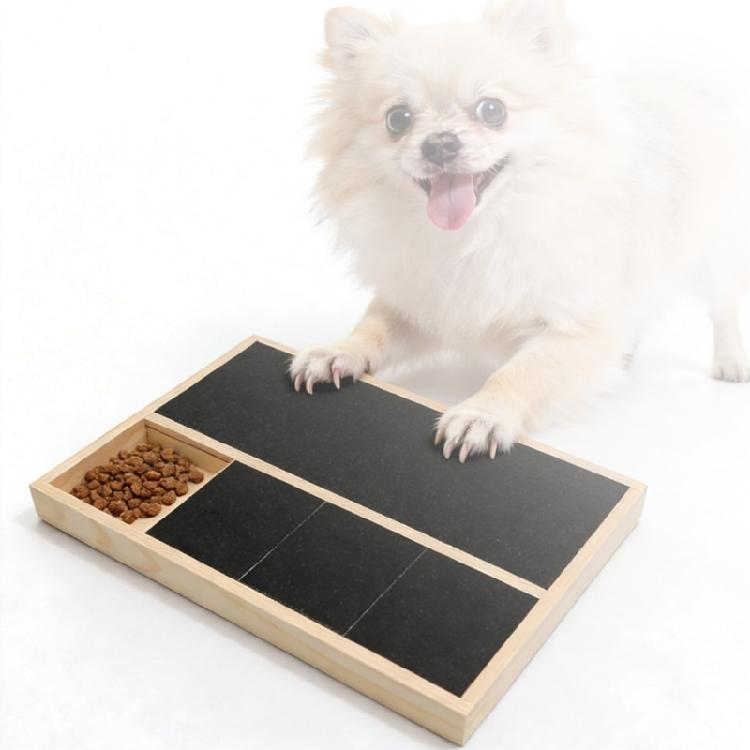 Pet Training Scratch Pad With Slide Out Food Container For Gentle Nail Maintenance 1