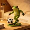 Stable Resin Figurine Football Player Frog Statue, Cute Garden Whimsical Waterproof Yard Statue for Outdoor Indoor Table Decor Decorative Grass