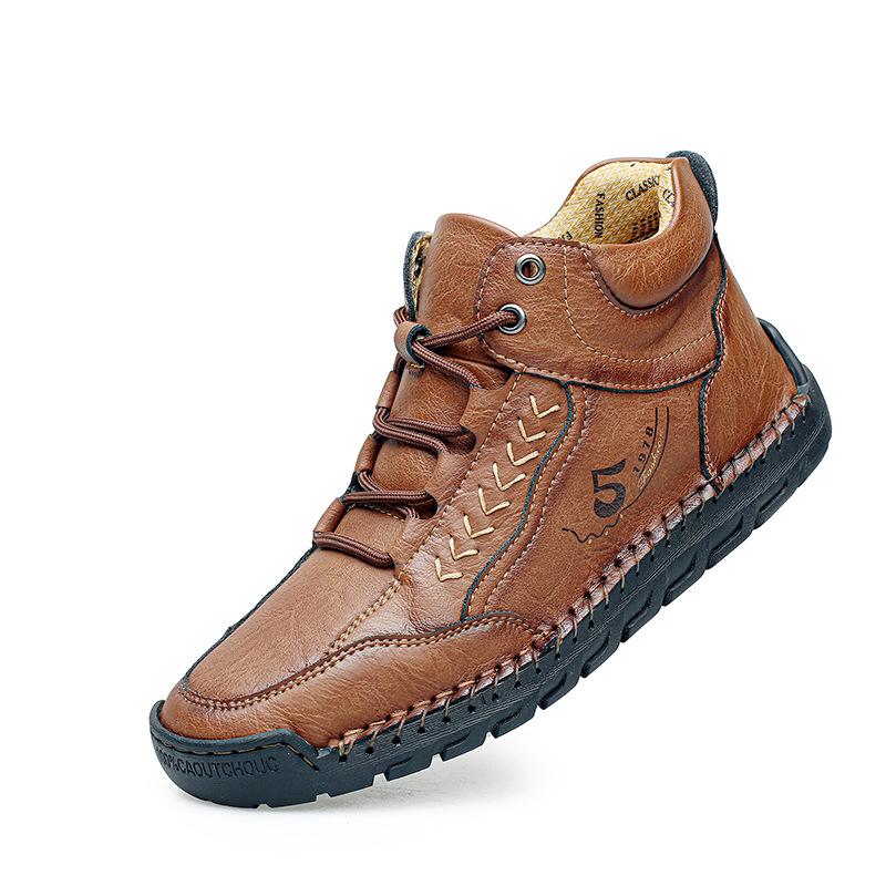 Men s Plus Size Mid-Top Martin Boots - Outdoor Casual Spring/Autumn Fashion 48