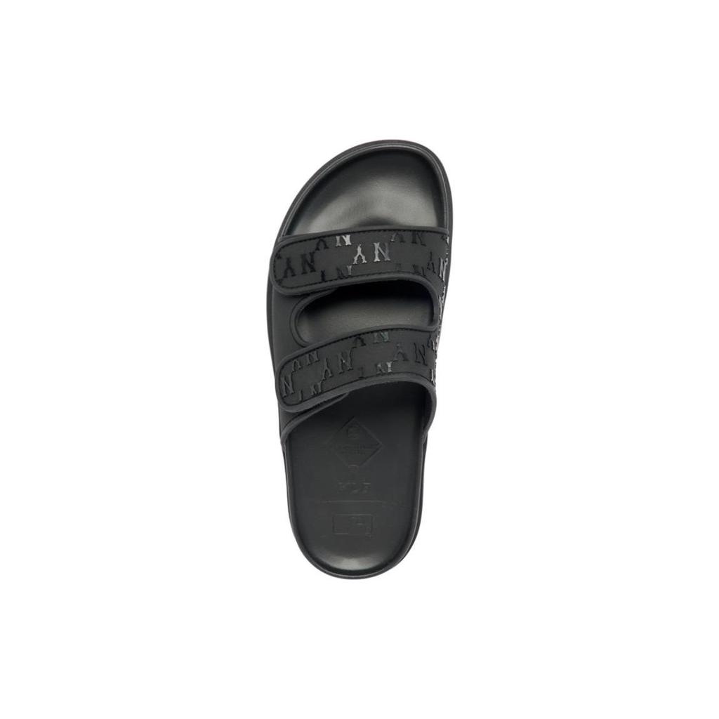 MLB Slipper Chunky Bouncer Non-Slip Durable Slide Sandals Unisex Footwear Black 3ALPCBT33-50BKS