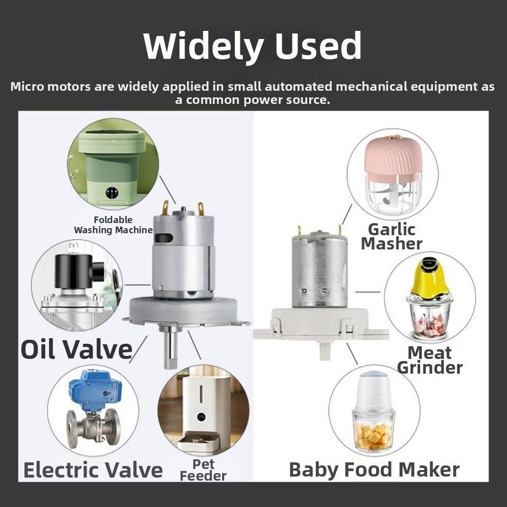 JS50/280 Type Micro Reduction Motor Compact Size Efficient Performance DC Geared Motor Slow Speed Deceleration Gear Motor