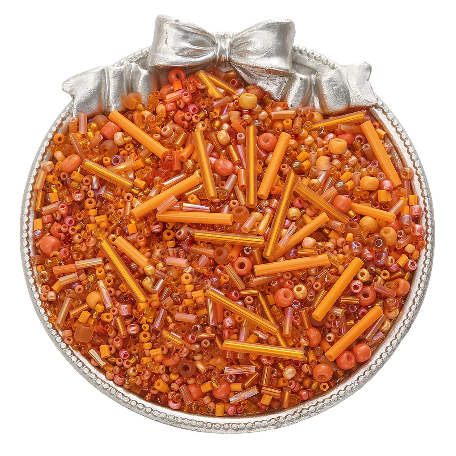 

30г Смешанный стиль и цвет Стеклянные бусины-трубочки для риса для изготовления браслетов, колец и вышивки своими руками 1.5-4.5mm, 30g/bag, ~1000 beads