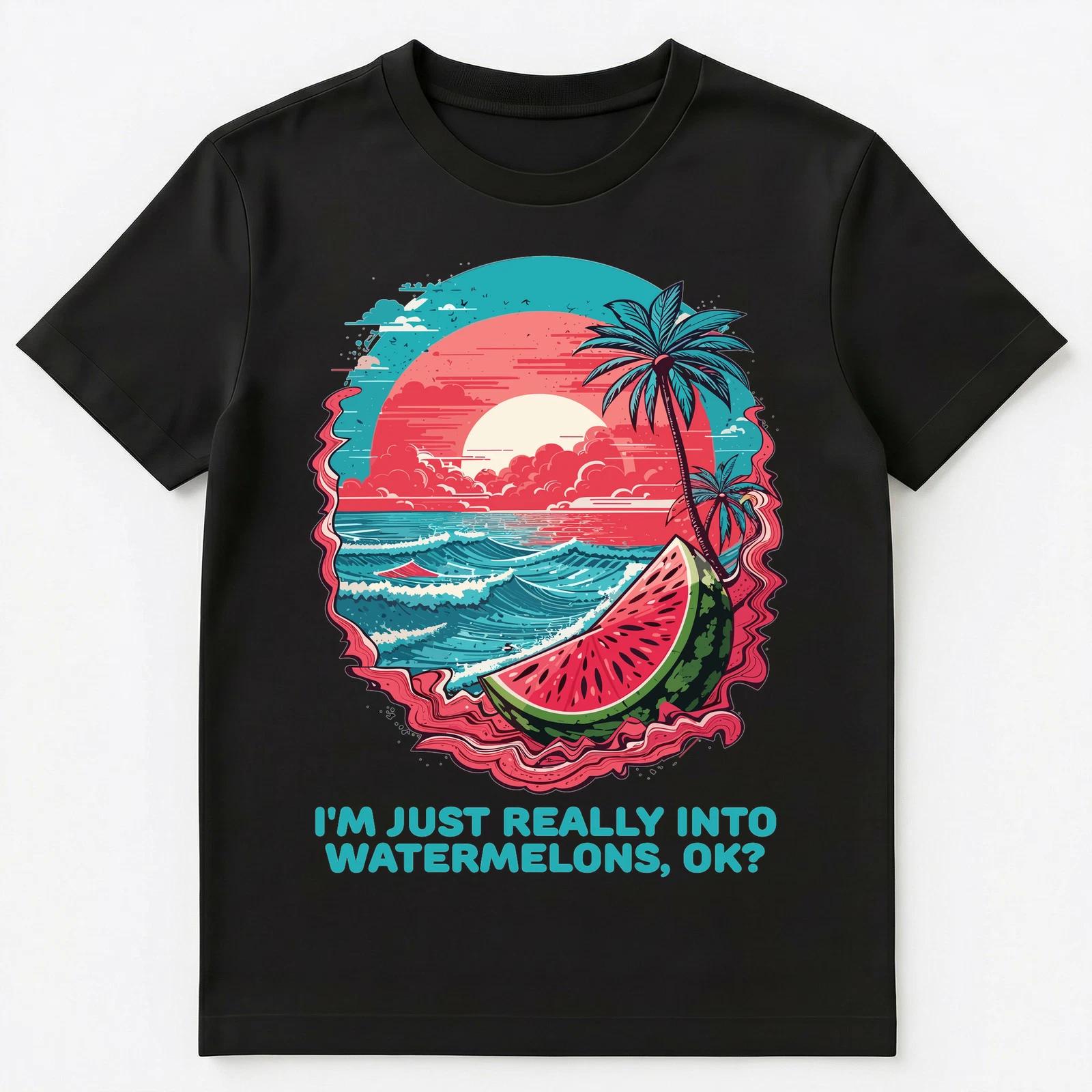 Im Just Really Into Watermelons Ok Unisex T-Shirt S