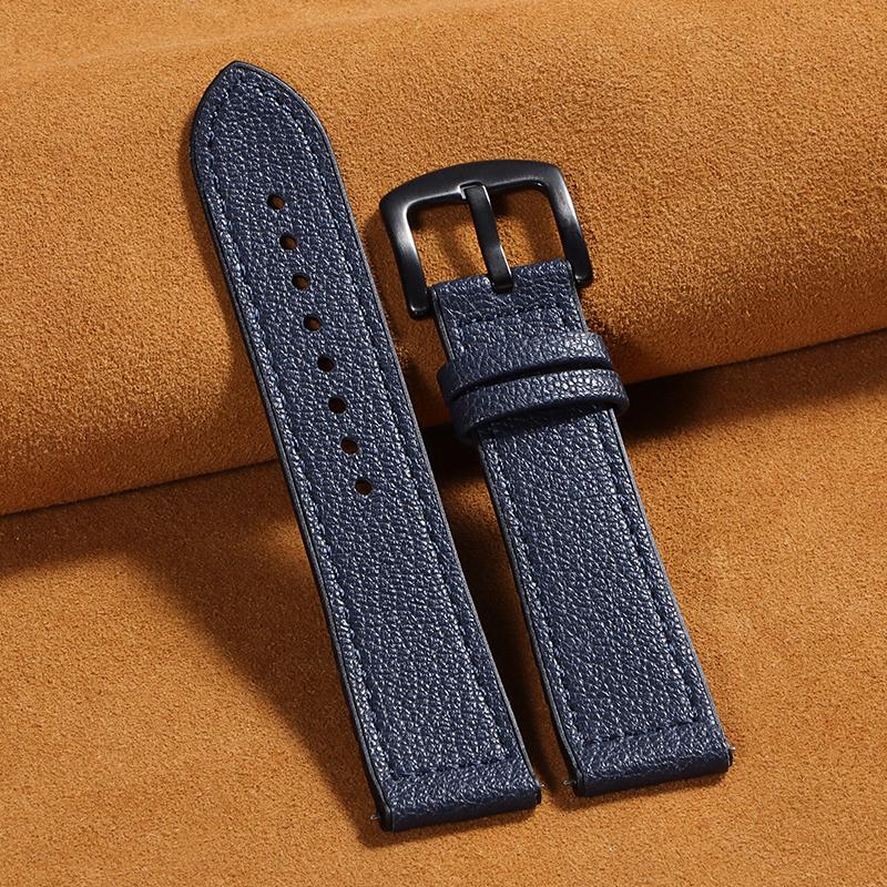 Handgefertigtes Retro Ölwachs Echtes Leder Kalbsleder Armband 20mm 22mm Schnellverschluss Damen Uhrenarmband Rindsleder Armband Zubehör
