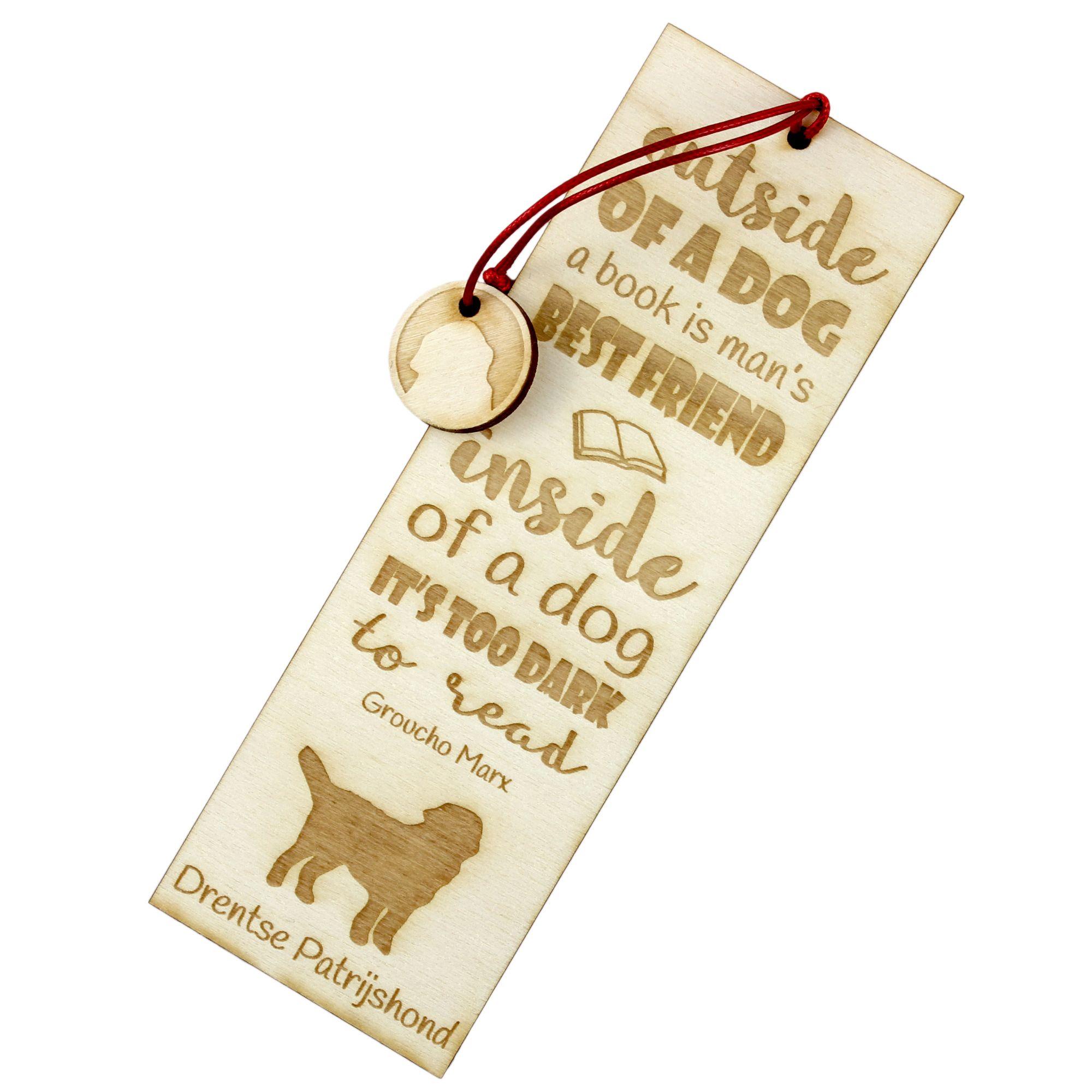 

Drentse Patrijshond, Drentsche Patrijshond - dog bookmark, personalized bookmark, gift for bookworm from Art-Dog brand