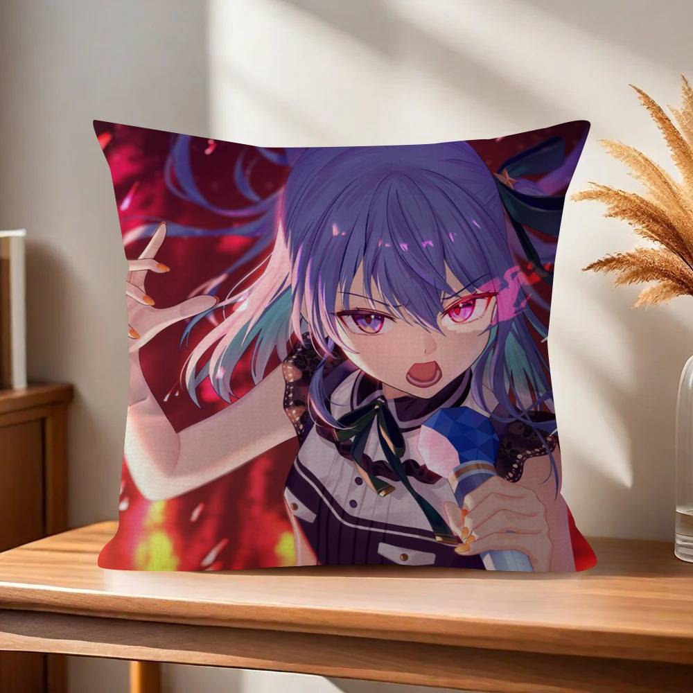 Suichan Hoshimachi Suisei Animation HHololive  Pillow Gifts Home Office Furnishings Bedroom Sofa Car Cushion Cover case 45x45cm
