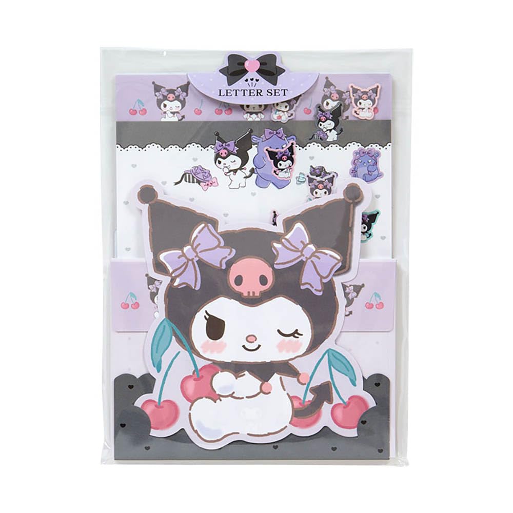 

Sanrio Kuromi Character Letter 16cm W x D x 22cm 493937 Set, Package Approx. 0.8cm H,