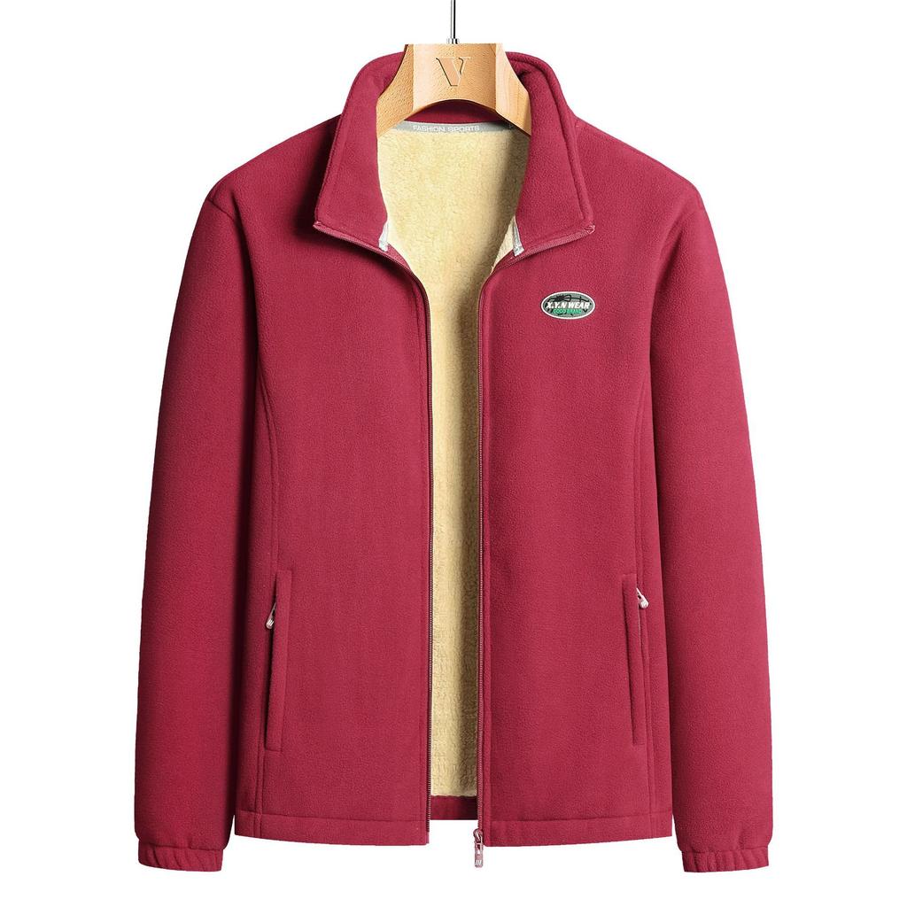 Autumn and Winter Plus Fleece Men's Cardigan, Fleece Hoodie, Casual Versatile Couple Jacket