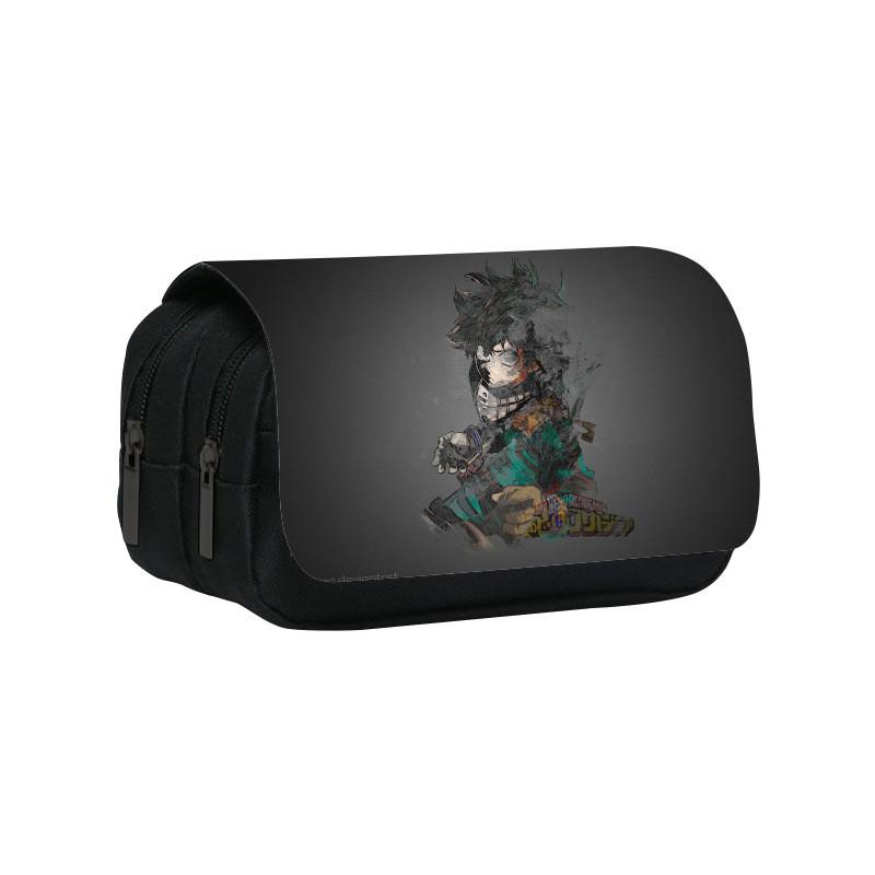 My Hero Academia Double Layer Pencil Case With Nylon Material For Students And Kids