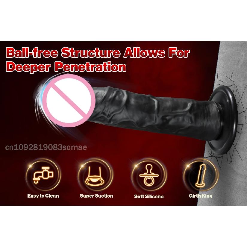 Realistic Dildo for Women Silicone Beginner G-spot Anal Stimulation Dildo with Strong Suction Cup for Adult Sex Toy Masturbator