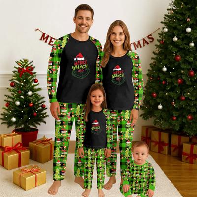 Christmas Day  Prints Family Matching Long Sleeve Tops+Pants Set Family Matching Sets