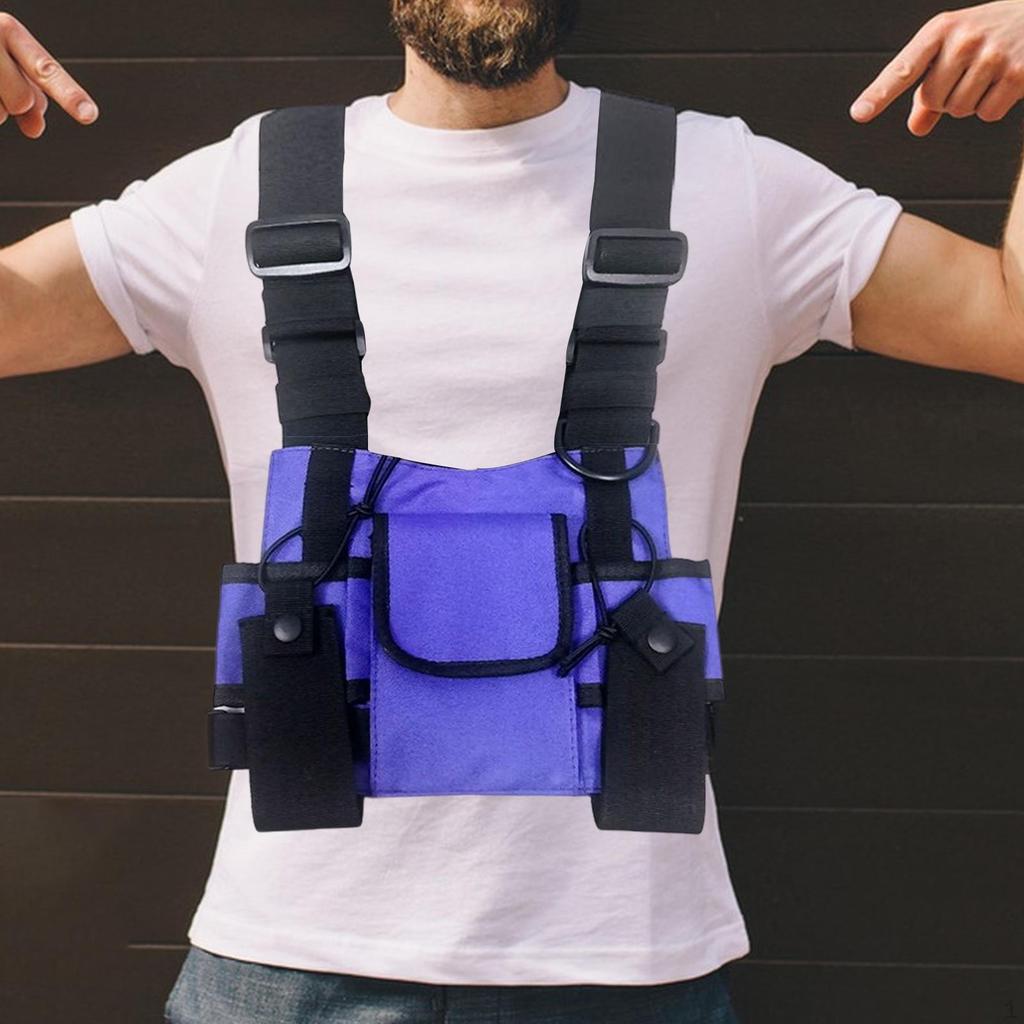 Chest Bag Oxford Cloth Water Resistant Handbag for Cycling Travel Camping