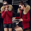 Women's Plus Size Korean Style Fur Collar Cotton Jacket - Trendy and Slimming